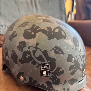 Giro Kids Helmet - Black and Gray Skull Design